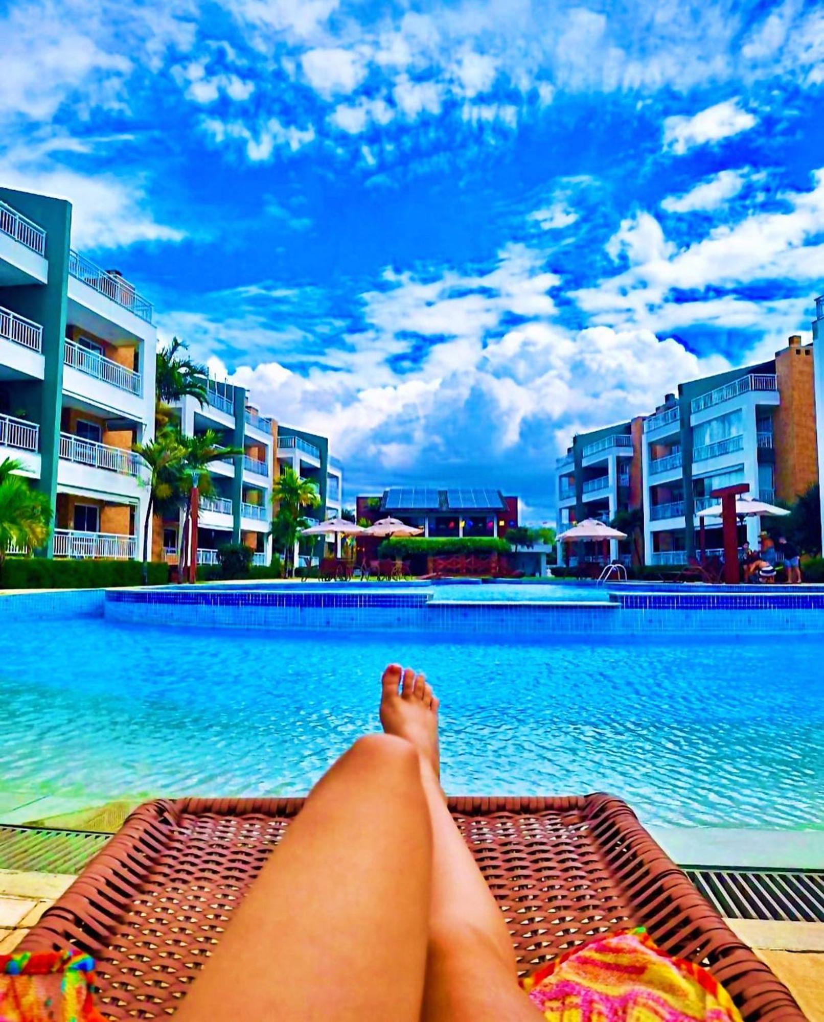 Terramaris - Aptos Vista Mar, Pe Na Areia, Vizinho Ao B Park Aquiraz Buitenkant foto