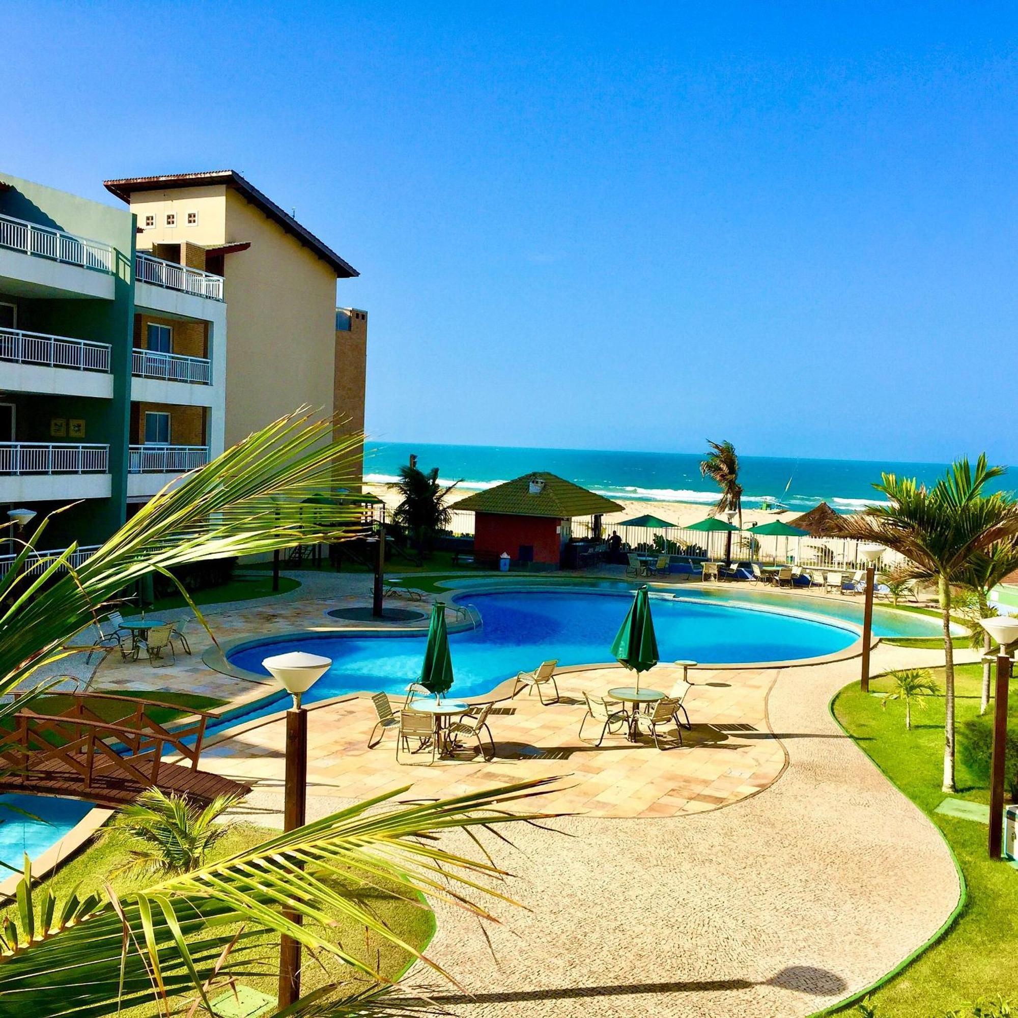 Terramaris - Aptos Vista Mar, Pe Na Areia, Vizinho Ao B Park Aquiraz Buitenkant foto