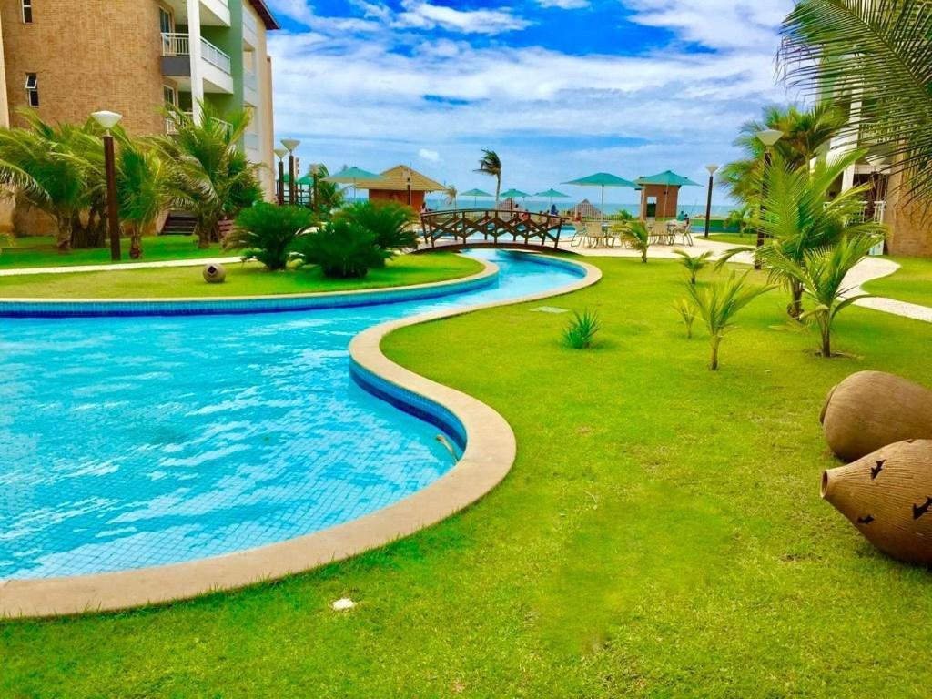 Terramaris - Aptos Vista Mar, Pe Na Areia, Vizinho Ao B Park Aquiraz Buitenkant foto