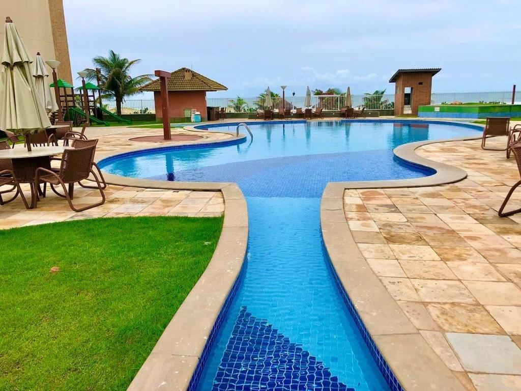 Terramaris - Aptos Vista Mar, Pe Na Areia, Vizinho Ao B Park Aquiraz Buitenkant foto