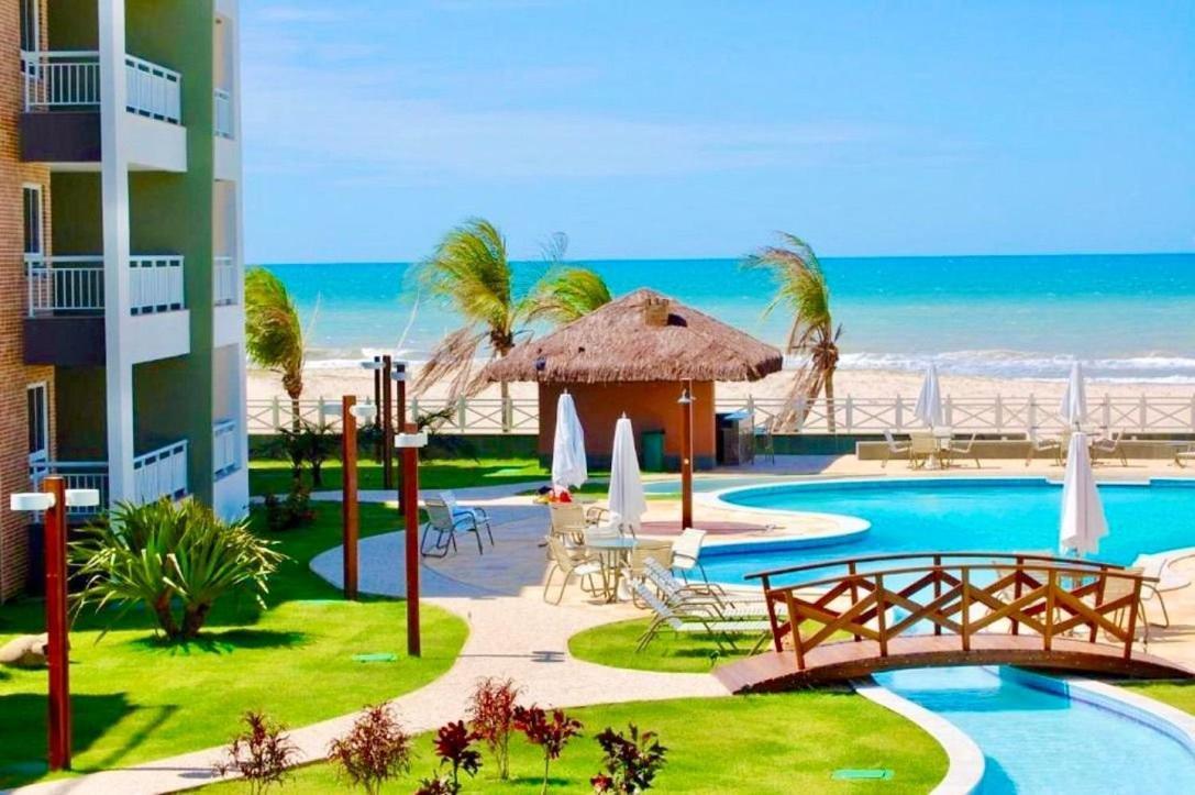 Terramaris - Aptos Vista Mar, Pe Na Areia, Vizinho Ao B Park Aquiraz Buitenkant foto